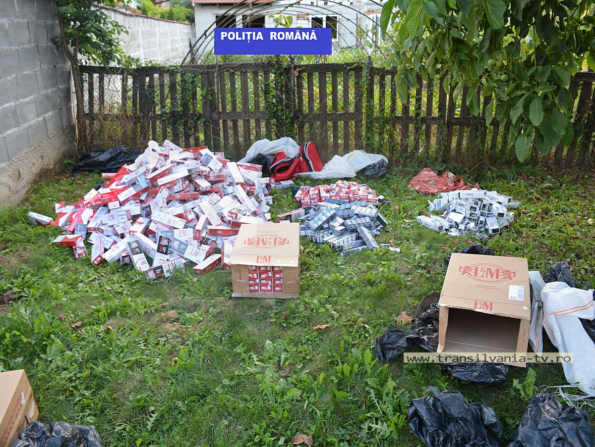 Țigări de contrabandă, confiscate de polițiști