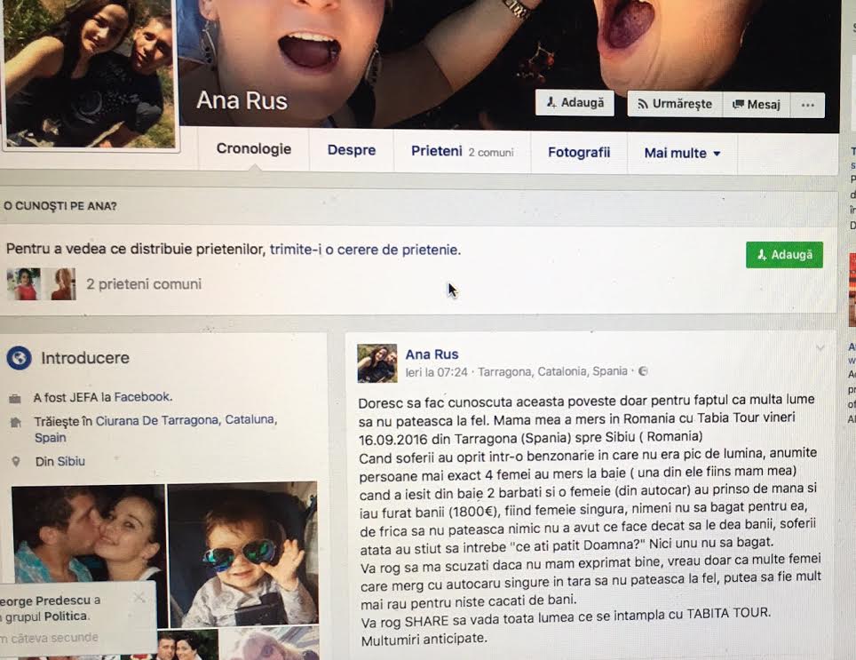 Atentie! Un noua metoda de a talharii calatorii pe autocarele de Spania! O femeie a fost furata de 1800 de euro!