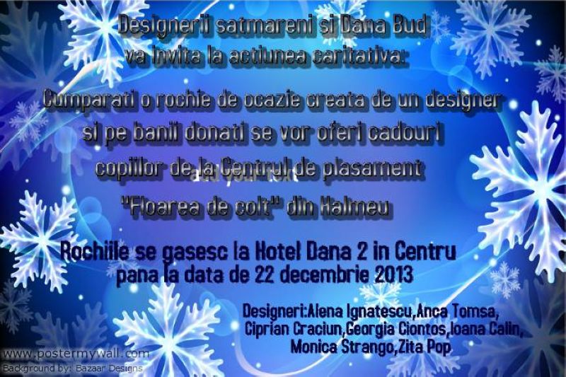 Designerii satmareni daruiesc zambete de Craciun