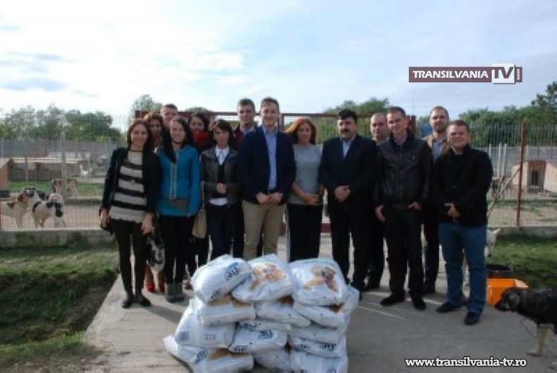 TSD Satu Mare a donat 150 kg de mâncare pentru câinii fără stăpân
