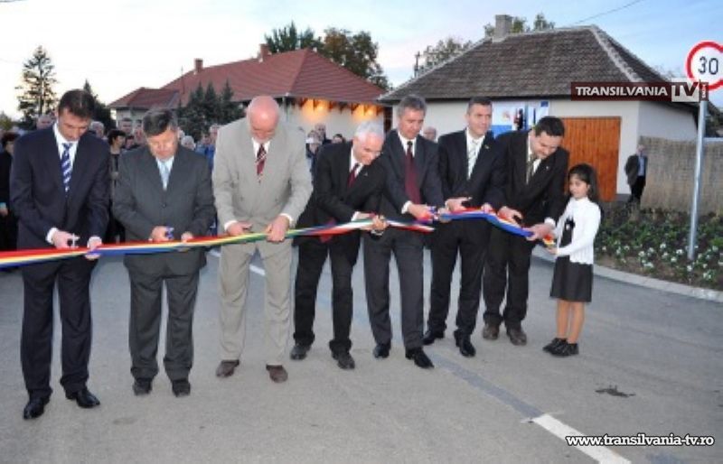 Inaugurarea drumului dintre Garbolc (Ungaria) şi Bercu