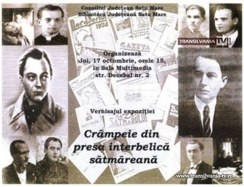 Expoziţie despre presa interbelică, la Biblioteca Judeţeană