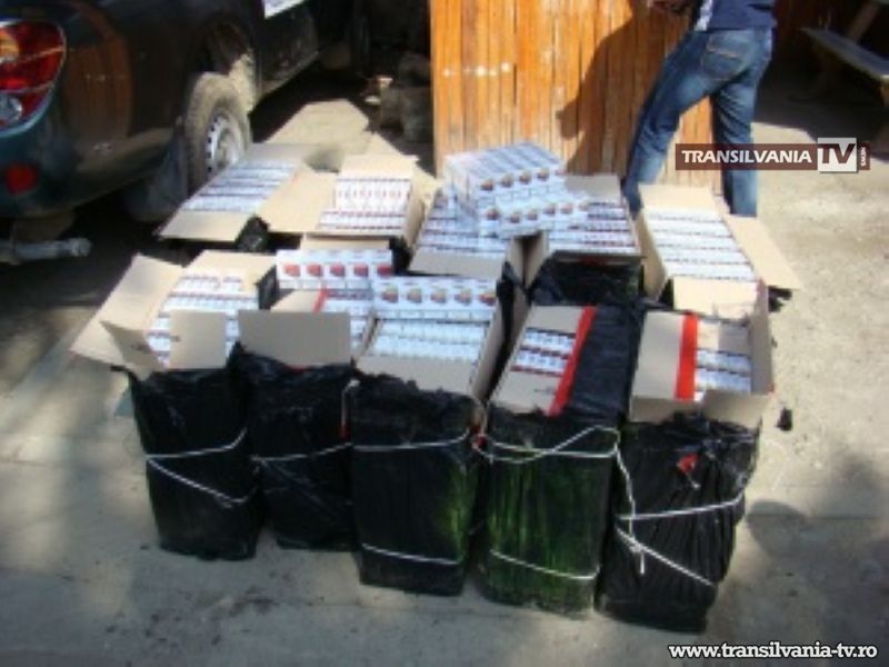 Țigări de contrabandă descoperite și confiscate la PTF Petea