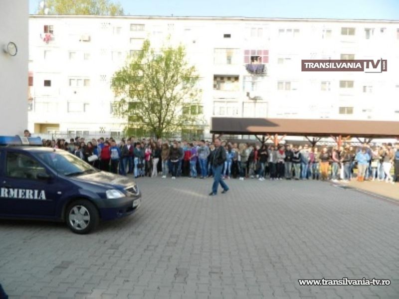 Jandarmii au continuat demonstraţiile la Carei şi Tăşnad