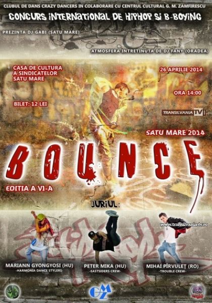 Concurs Internaţional de Hip-Hop şi B-Boying “Bounce 2014”