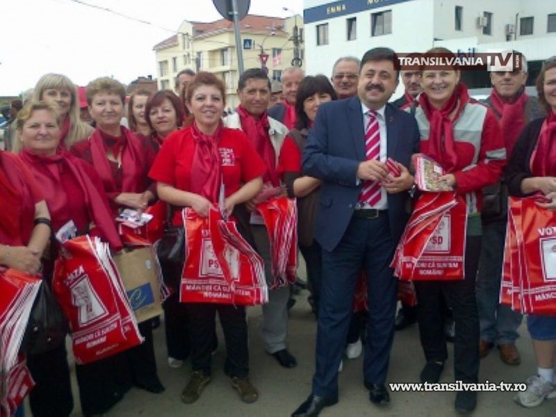 Campanie PSD-UNPR-PC la Piata de Vechituri din Satu Mare