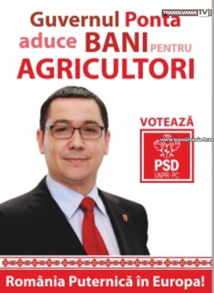 Guvernul Ponta aduce bani pentru agricultori