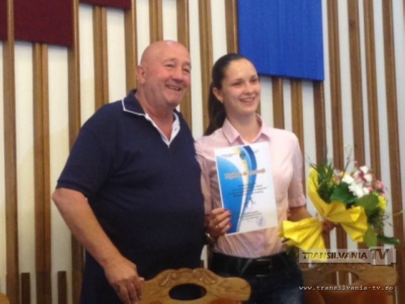 Campioana europeană Simona Pop a fost premiată de primar