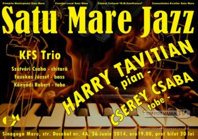 Harry Tavitian și Cserey Csaba susțin un concert la Satu Mare