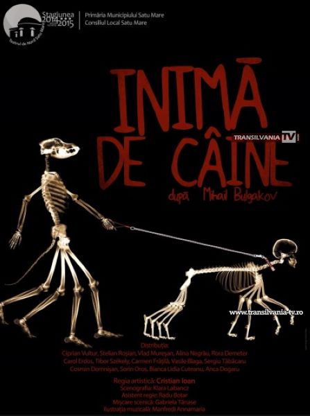 „Inimă de câine”, în premieră la Casa de Cultură a Sindicatelor