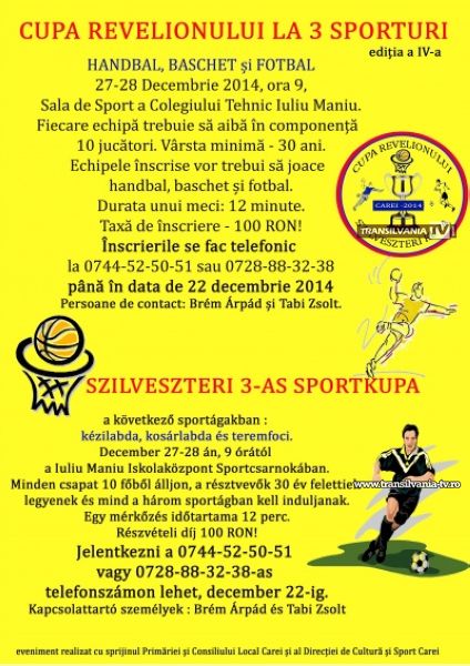 Triplu concurs sportiv de Revelion