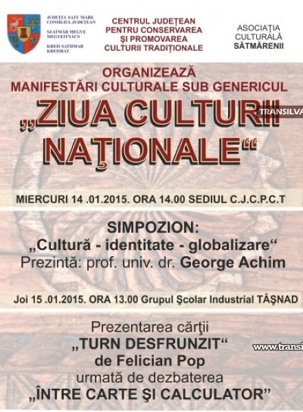 Manifestări la Satu Mare cu ocazia Zilei Culturii Naționale