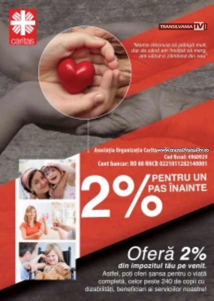 Sprijiniţi cu 2% din impozitul pe venit copiii cu dizabilități!