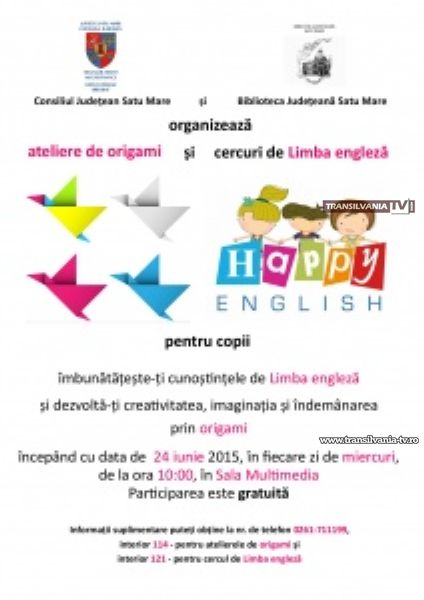 Ateliere de origami și cercuri de Limba engleză la Bibliotecă