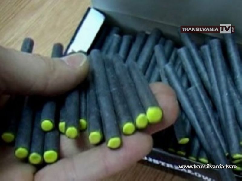 1.600 de petarde confiscate de jandarmi la Satu Mare