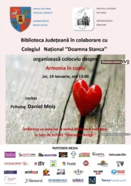 Colocviu despre „Armonia în cuplu’’ la Biblioteca Judeţeană