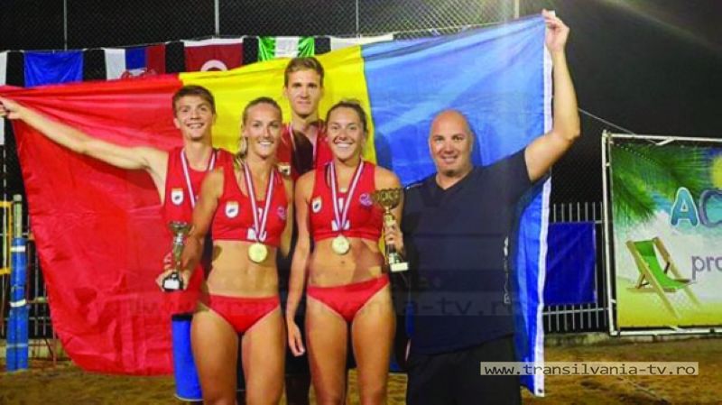 Sătmărencele Adriana Matei și Vaida Beata sunt campioane balcanice la volei pe plajă