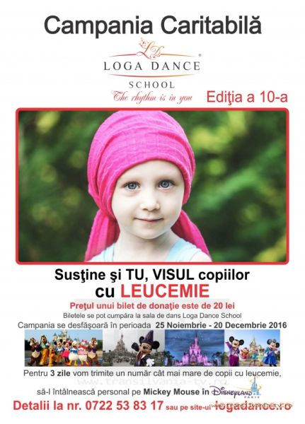 Campanie Loga Dance School pentru copiii bolnavi de leucemie