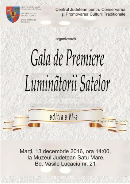 Gala de premiere „Luminătorii satelor” ajunge la a VI-a ediție