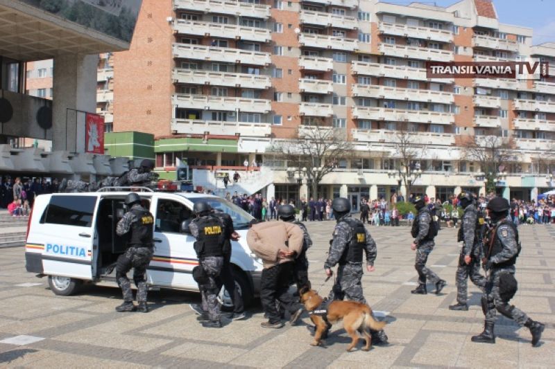 Polițiștii au făcut demonstrații de luptă și au fost avansați în grad