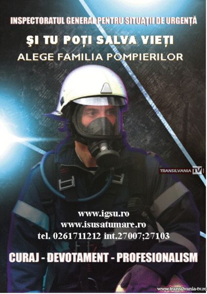 Pompierii recrutează candidați