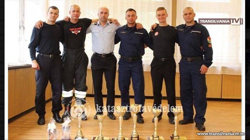 Pompierii sătmăreni, campioni la un concurs internațional din Ungaria