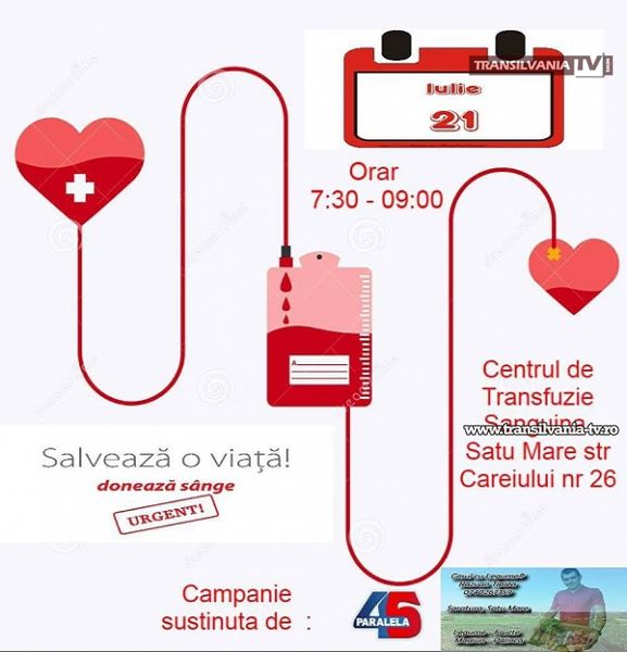 Donează sânge și ajuți de două ori!