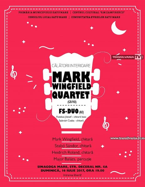 Mark Wingfield și FS-Duo susțin un concert de chitară acustică la Sinagoga Mare