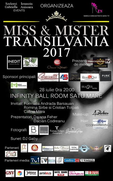 S-au ales finaliștii județului pentru concursul Miss & Mister Transilvania 2017