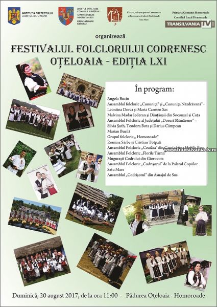 Festivalul Folclorului Codrenesc „Oțeloaia” – ediția LXI