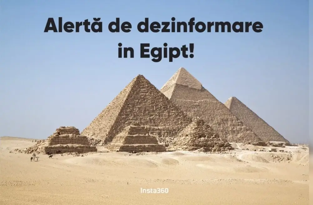 Alertă de dezinformare din Egipt!