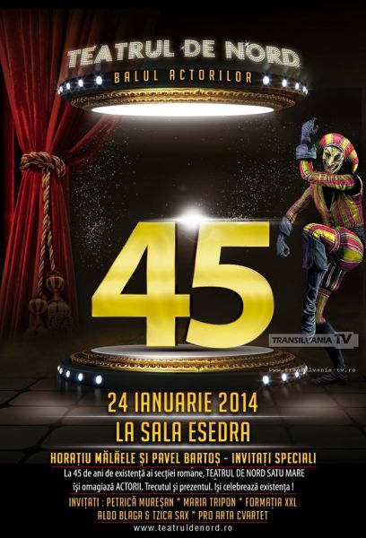 Aniversarea celor 45 de ani ai Teatrului de Nord, secția română