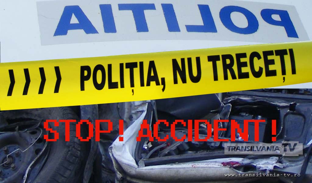 Berghin: S-a urcat băut la volan și a intrat cu mașina în parapeţii metalici de pe marginea drumului