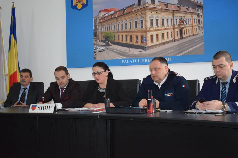 Prefectul Sibiului monitorizează intervențiile sub cod portocaliu