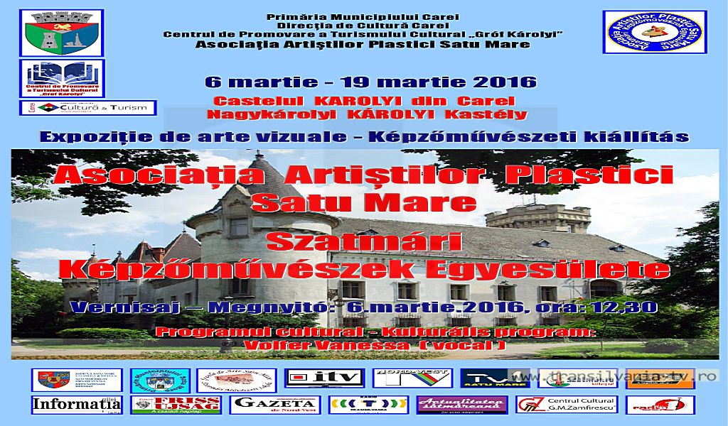 Duminică se va deschide expoziția de arte vizuale la Carei