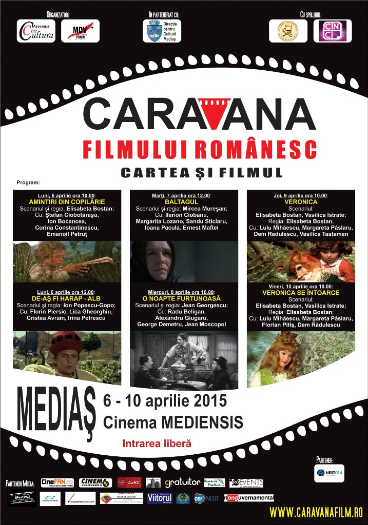 O săptămână ALTFEL la Mediaş, cu „Caravana filmului românesc”