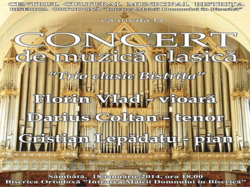 Concert susținut de ,,Trio clasic Bistrița”