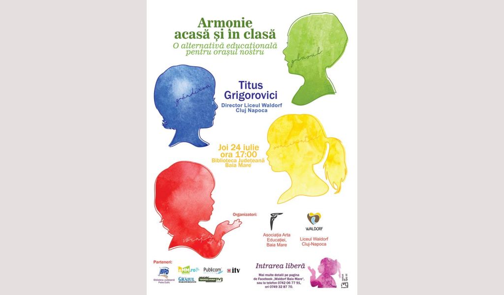 EDUCAŢIE. Eveniment în Baia Mare – Conferinţă de Pedagogie Waldorf