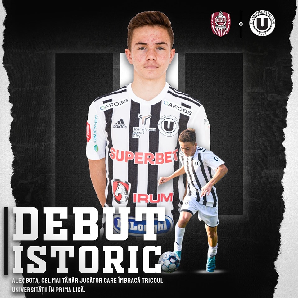 Debut istoric în tricoul Universității Cluj