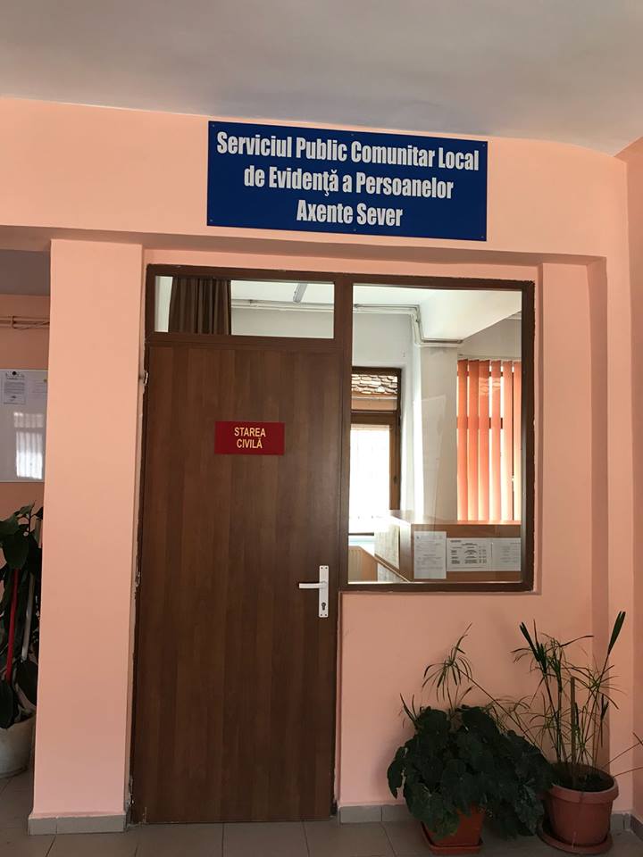 În comuna Axente Sever va fi inaugurat Serviciul Public Comunitar Local de Evidenţă a Persoanelor