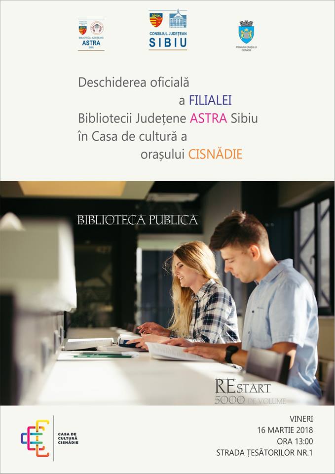 Filială a Bibliotecii Astra Sibiu, în Cisnădie