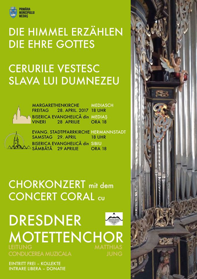 Două concerte găzduite de Biserica Evanghelică „Sfânta Margareta“ din Mediaș