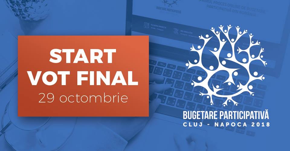 A început votul final pentru ”Bugetare participativă Cluj-Napoca 2018”