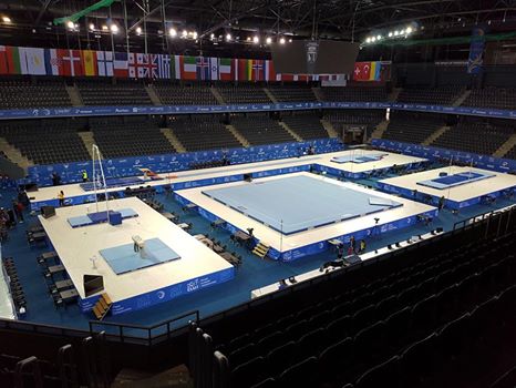 Sala polivalentă din Cluj Napoca, pregătită pentru CE de gimnastică