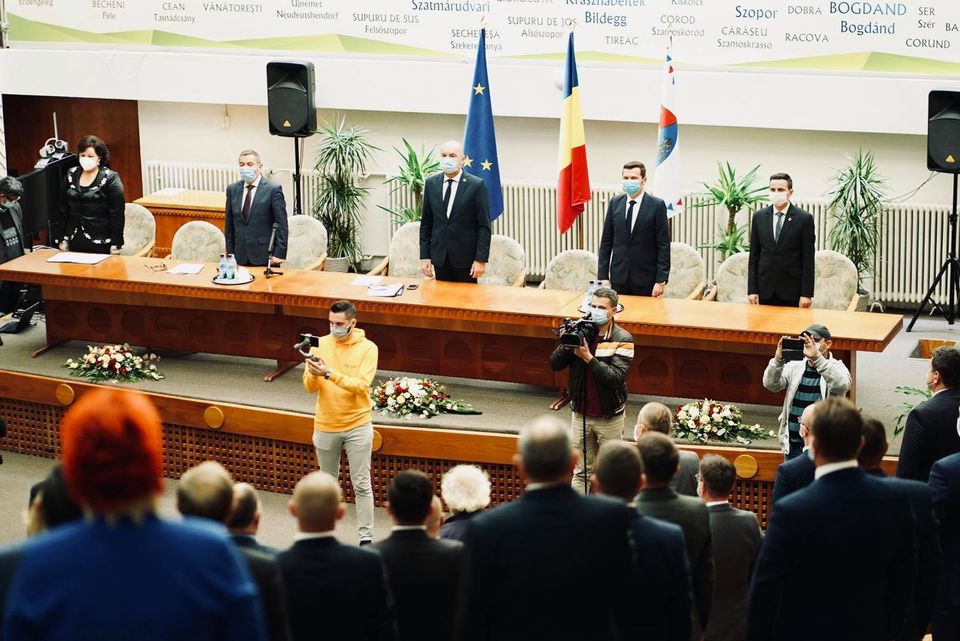 Azi s-a desfășurat ceremonia de constituire a Consiliului Județean Satu Mare