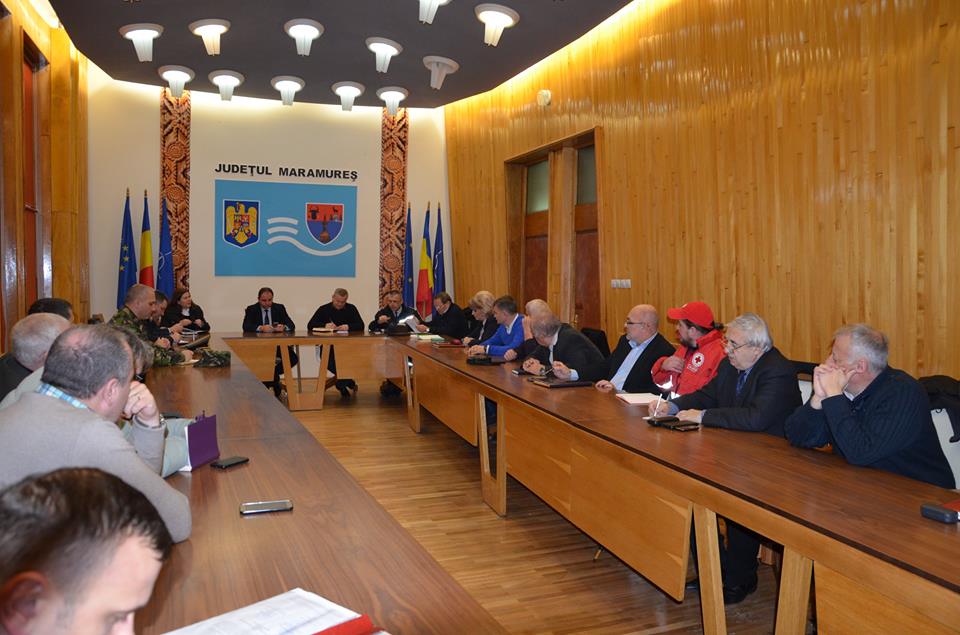 Prefectul Sebastian Mihai Lupuț a convocat CJSU Maramureș în contextul codului portocaliu de inundații