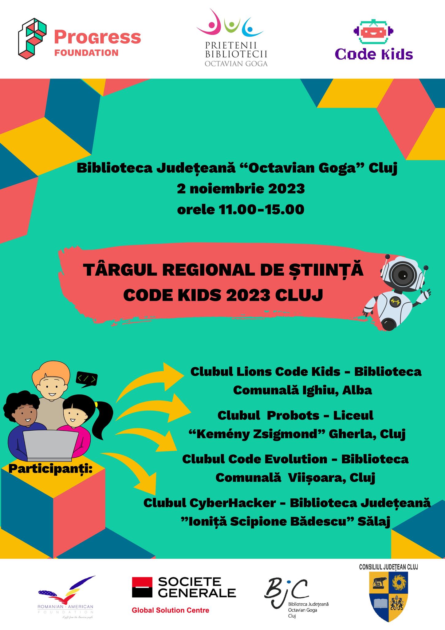 Târgul regional de știință CODE Kids Cluj 2023