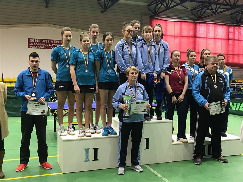 Tenis de masă: Medalie de argint pentru CSM Mediaș la Campionatele Naționale de junioarel