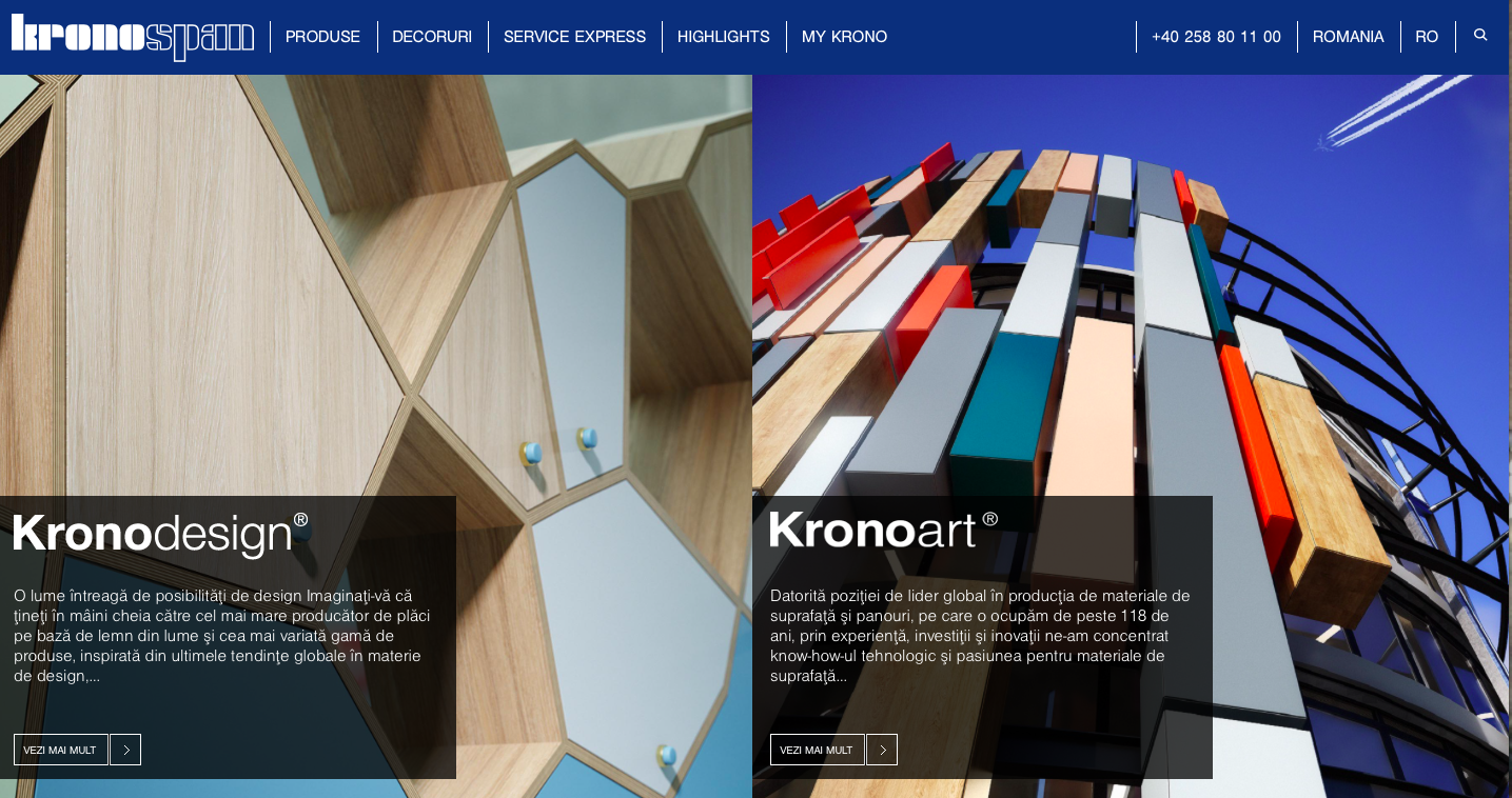 Kronospan, o lume întreagă de posibilităţi de design…