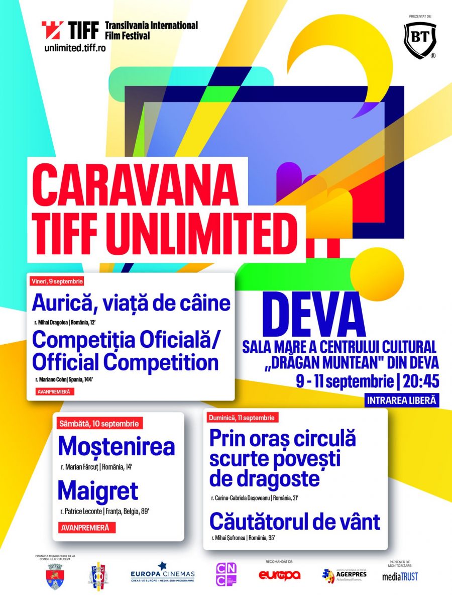 Trei seri de film la Deva, în atmosfera autentică, la Caravana Filmelor TIFF Unlimited